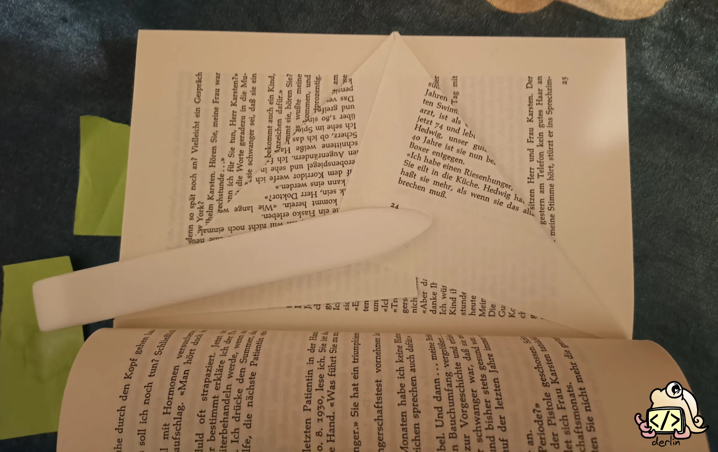 How to fold the first and last mark