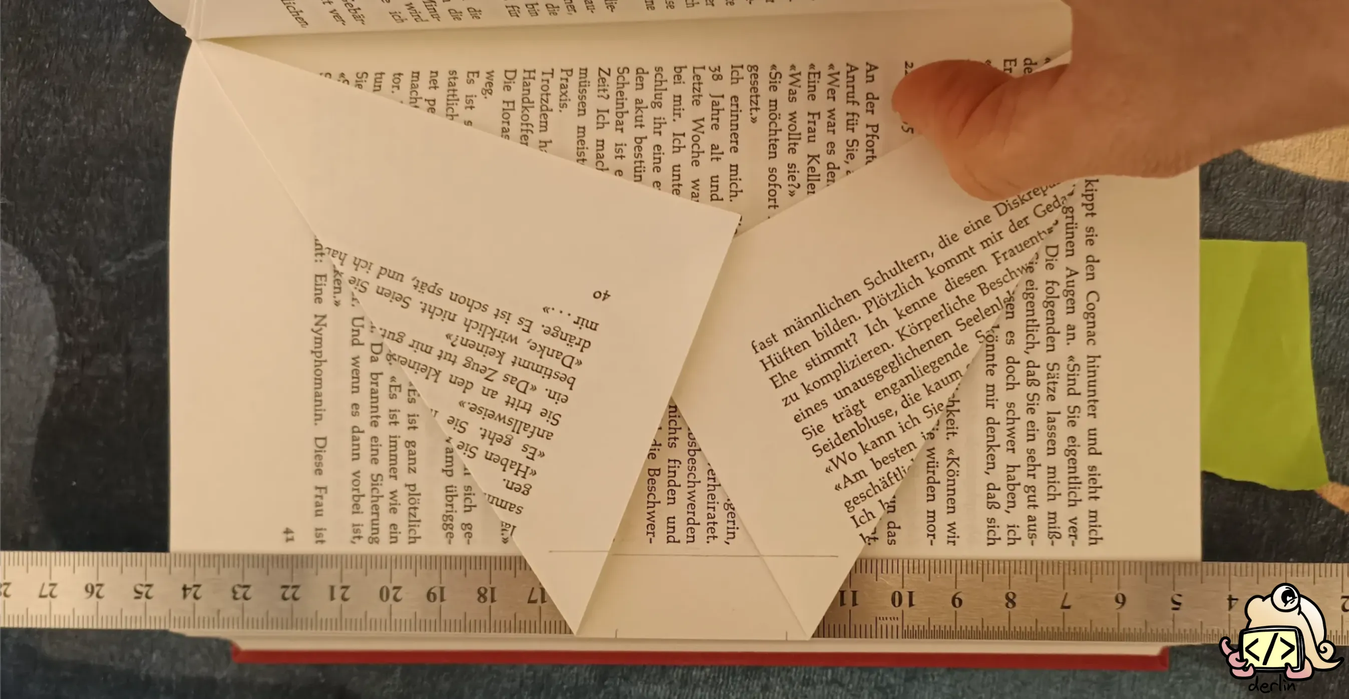 How to draw helper lines before cutting