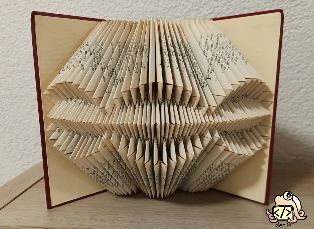 Derlin's first book fold - geometric shapes