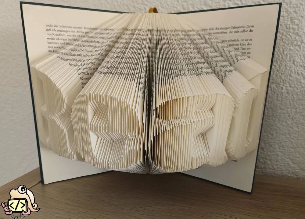 derlin first line template pattern book fold: Read