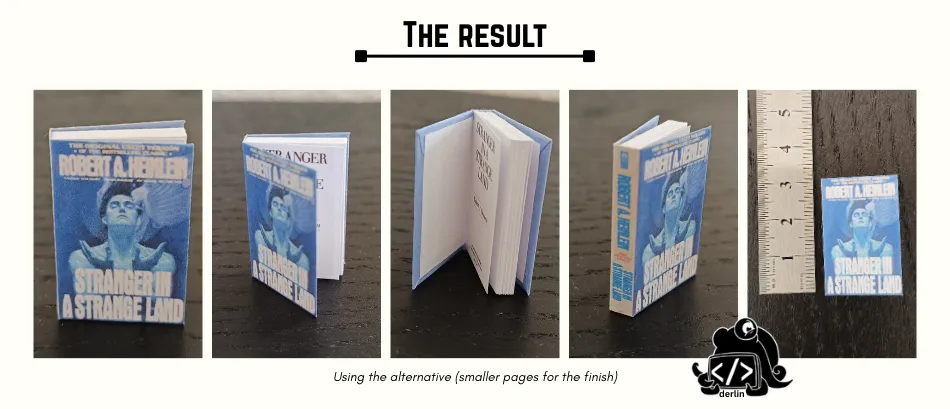 Derlin's miniature book tutorial - results