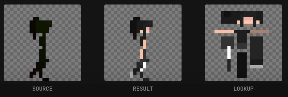 Color lookup on a model